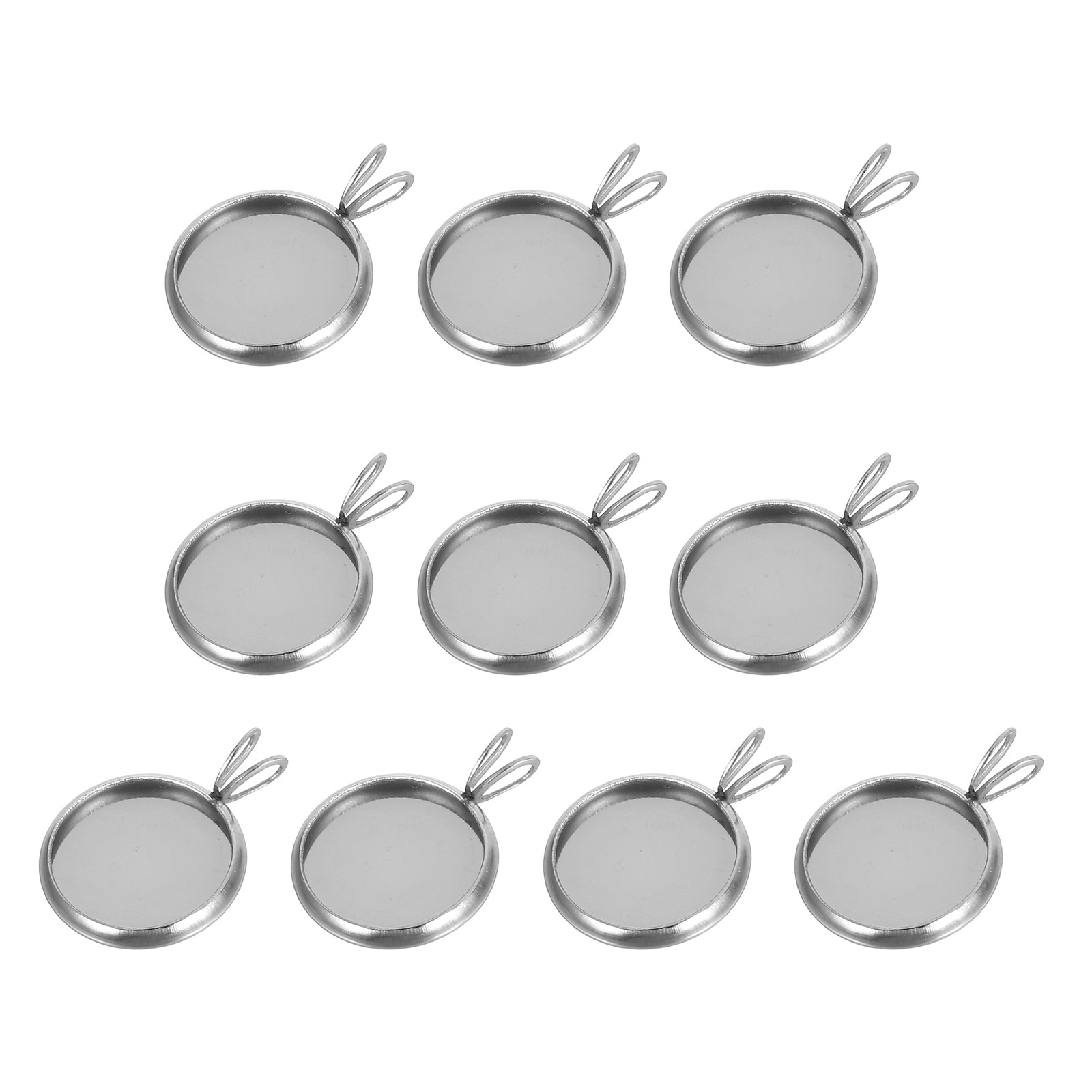 Resin Crafts Diy - 10 Pezzi Base per Ciondolo Rotonda