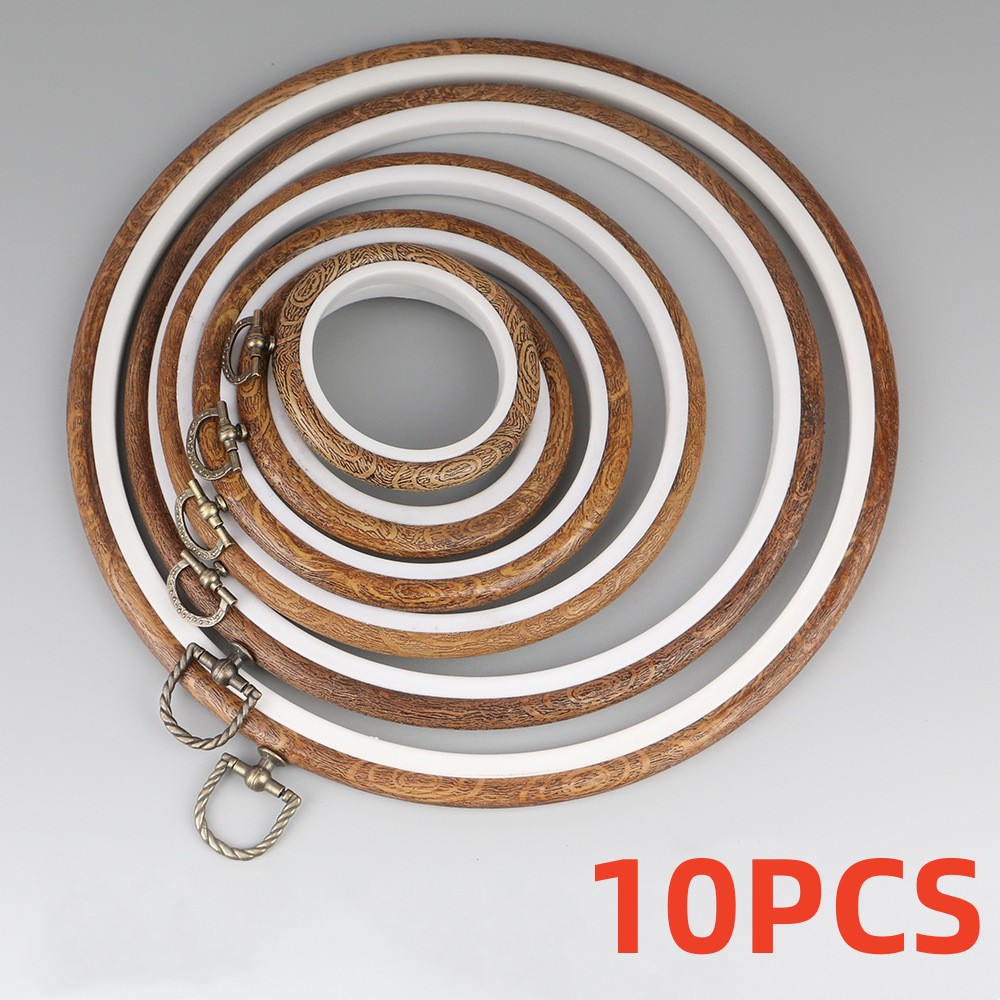 Wood Ring Blank - 10 pz/set 7.5-26cm cerchi da ricamo