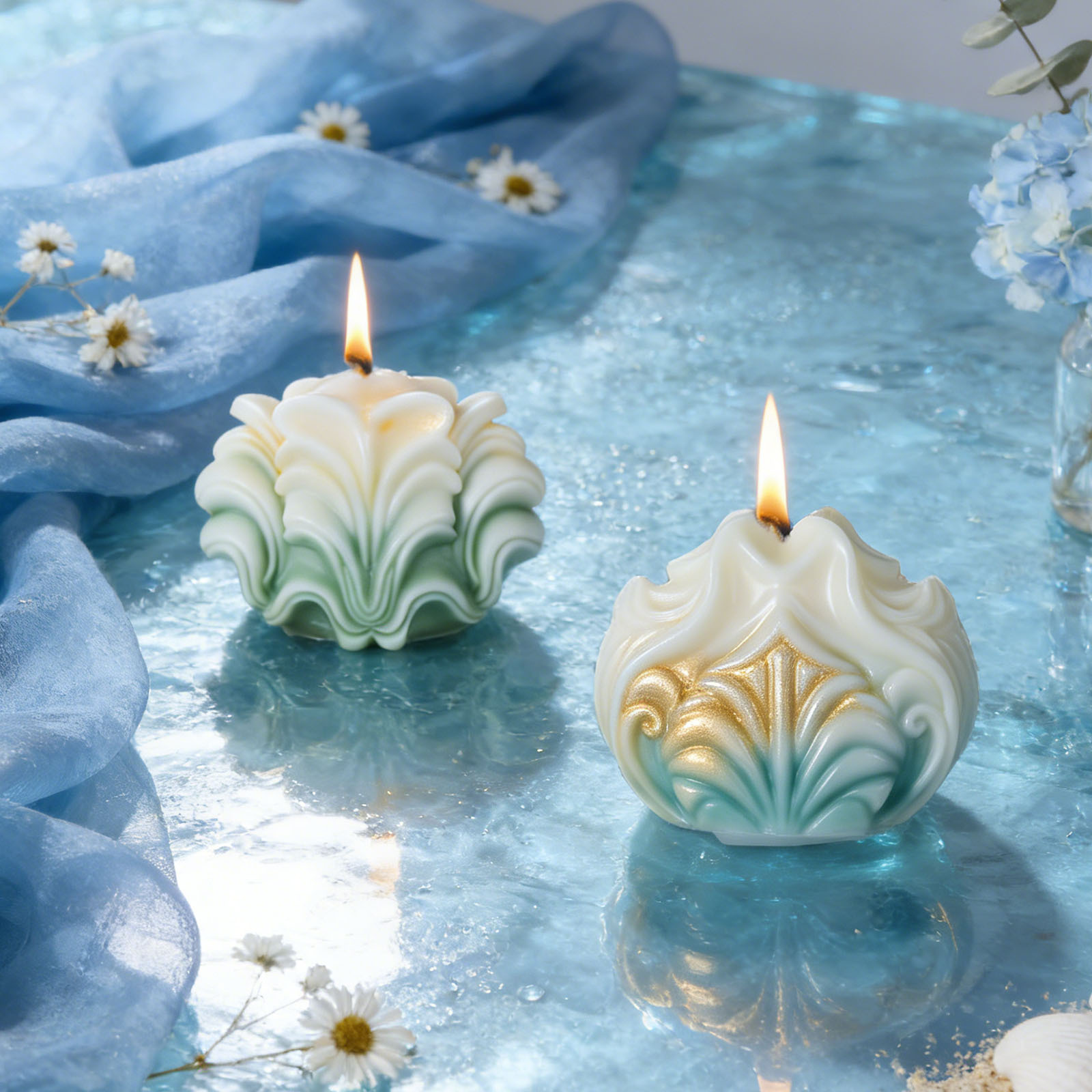 Stampo in Silicone per Candele - Resin Ocean Wave Mold recensione e prezzo
